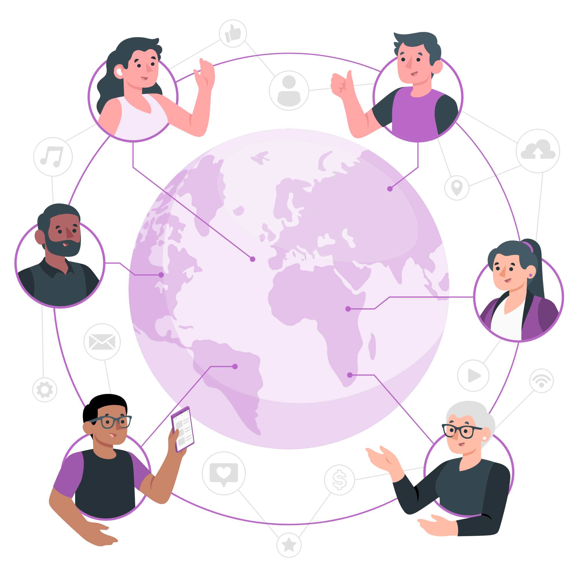 Illustration of our global connections